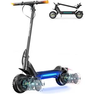 TODIMART X5S Monopattino Elettrico per Adulti, Autonomia 60-70 km, Velocità Massima 25 km/h, Pneumatici Off-Road da 10 Pollici, Pieghevole, Quattro Marce di Velocità, Con APP