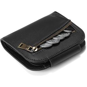 SENDEFN Portafoglio da Donna in Pelle, Portafogli Donna Piccoli con Blocco RFID, Portamonete con Cerniera e Chiusura a Scatto Scomparti per Carte Multipli