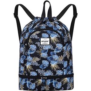 HAWEE Sportivo Zaino Grande Impermeabile Borsa da Palestra Sacca con Tasca Interna Unisex per Vita Quotidiana Scuola Sport All'Aperto Tempo Yoga Libero Spiaggia Nuoto