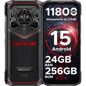 DOOGEE Blade 20 Pro Rugged Smartphone Android 15, 24GB+256GB/2TB TF, Octa Core Telefono indistruttibile, 11800mAh con Visione Notturna Celluare Antiurto, 50MP/NFC/Fingerprint/Face ID/OTG/Widevine L1