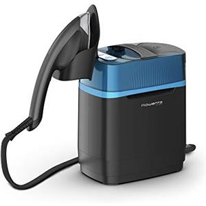 Rowenta UR2020 CUBE, Ferro da Stiro con Caldaia ad Alta Pressione, Sanifica e Uccide Virus e Batteri, Formato Pratico e Portatile, Blu e Nero