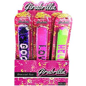 Girabrilla - Bracciali FLUO in Paillettes, Colori Assortiti, 1 pezzo per bambini 6