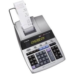 Canon MP 1411-LTSC Calcolatrice Scrivente Grigia con Stampa a 2 Colori, 14 Cifre, Funzioni di Calcolo Tasse e Conversione Valuta