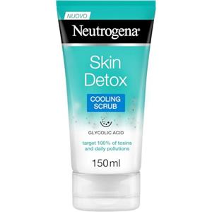 Neutrogena Skin Detox Esfoliante Viso ad Azione Rinfrescante, Scrub viso in gel per la pulizia del viso arricchito con Acido Glicolico, Detergente viso contro tossine e inquinamento, 150 ml