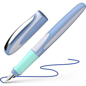 Schneider 168212 - Penna stilografica Ray (destrorsi, con cartuccia d'inchiostro standard, colore: Blu reale
