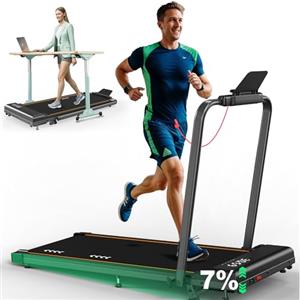 ORISYN Tapis Roulant Elettrico per Casa con Inclinazione del 7%, Tapis Roulant Salvaspazio con Motore da 2,25 HP e Velocità di 1-6 km/h, Superficie di Corsa a 7 Strati, Nessuna Installazione Richiest