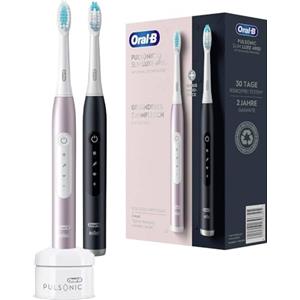 Oral-B Pulsonic Slim Luxe 4900 - Spazzolino Elettrico Sottile in Rose Gold e Nero Opaco