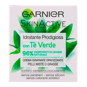 Garnier Skin Active Idratante Prodigiosa Con Tè Verde Crema Idratante Opacizzante Per Pelli Miste O Grasse 50ml