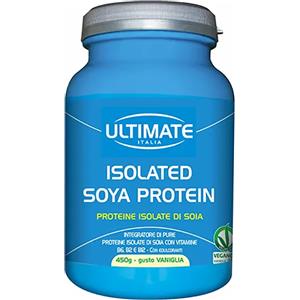 Ultimate Isolated Soya Protein Gusto Vaniglia 450g - Proteine Isolate di Soia per Vegani e Intolleranti al Lattosio
