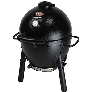 Char-Griller E6714 AKORN Jr. Kamado, Barbecue Portatile a carbonella con Cenere
