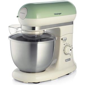 Ariete Impastatrice Planetaria Capacità Ciotola 5.5 Litri 7 Velocità Tasto Pulse Potenza 2400 Watt colore Verde - 1588 Linea Vintage