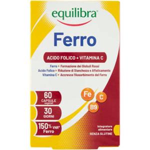 Equilibra Ferro Più con Vit C e acido folico vegicaps® 60 pr
