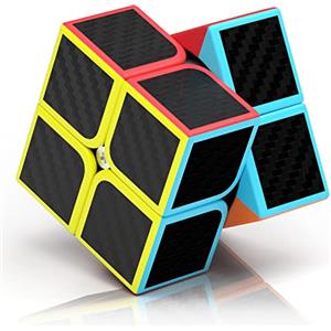ROXENDA 2x2 Speed Cube, Cubo di Velocità 2x2x2 Adesivo in Fibra di Carbonio Super-durevole con Colori Vivaci (2x2x2)