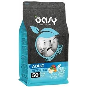 OASY DOG GRAIN FREE MEDIUM/LARGE PESCE KG 12 x 2 sacchi