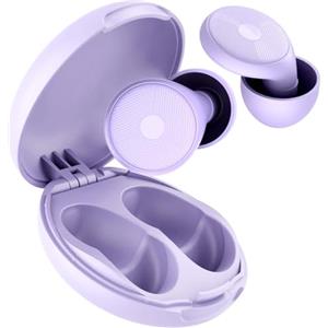 taopodo 2025 Tappi Orecchie Dormire, Tappi Orecchie Riutilizzabili da 45dB Riduzione del rumore per dormire, Morbidi e Riutilizzabili, Ottimi per Dormire, Viaggiare, Concentrarsi, Concerti (Viola)