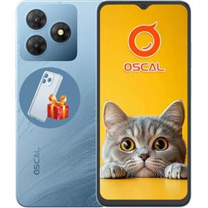 OSCAL Flat 2C Smartphone 2025 Android 14 64GB+6GB 2TB-TF, 6.56" HD+ Telefono Cellulare Octa Core, 5000mAh, 13MP+8MP Smartphone Offerta, 4G Dual SIM Cellulari 3 Slot/Face ID/OTG/GPS/3.5mm Jack