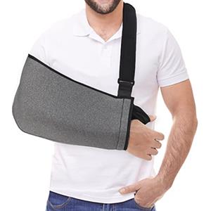 Fasola Reggibraccio Per Braccio Destro/Sinistro, Tutore Braccio Con Un Cuscinetto Per Il Collo In Schiuma, Regolabile Fascia Braccio Rotto Per Polso Rotto, Gomito, Braccio, Spalla Lussata - S