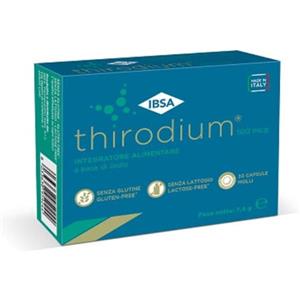 IBSA Thirodium 100 mcg - Integratore alimentare a base di iodio, 30 Capsule Molli per il benessere della tiroide