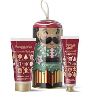 Bottega Verde - Cofanetto Regalo in Latta Delizie Sotto l'Albero, con Bagnodoccia 50 ml e Crema Mani 30 ml, Fragranze di Mela Candita e Vaniglia, Idea Regalo