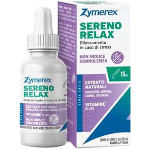Wilco Farma Zymerex Sereno Relax Gocce 15 ml - Integratore per Rilassamento e Benessere Mentale con GABA e Estratti Naturali
