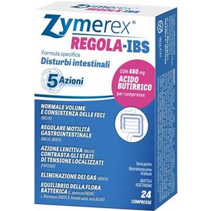 WILCO FARMA S.R.L. Zymerex regola-ibs integratore per i disturbi intestinali 24 compresse