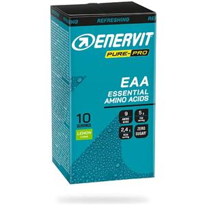 Enervit Pure-Pro EAA - Integratore di Aminoacidi Essenziali in Polvere al Gusto Limone, 10 Bustine da 10 g, con Vitamine B6 e B12