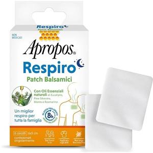 DESA PHARMA APROPOS RESPIRO - Patch Balsamici con Oli Essenziali Naturali, 6 Pezzi, Azione Balsamica Fino a 8 Ore