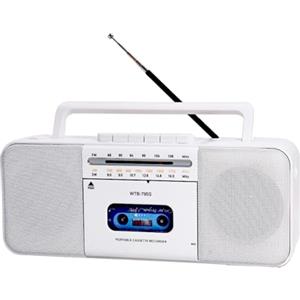 WIITHINK Lettore di cassette, registratore di cassette, registrazione radio AM/FM/SW su cassetta/USB, convertitore da cassetta a MP3, con Bluetooth, grande altoparlante da 10 W, portatile