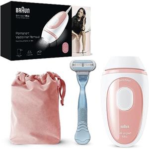 Braun Silk-expert Mini Epilatore Luce Pulsata Di Ultima Generazione, Laser Peli Donna, Ideale per Zone Sensibili, Viso, Bikini e Ascelle, Epilazione Permanente Dei Peli Visibili, PL1014 Rosa