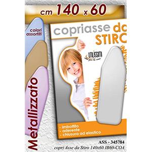 Gicos Copriasse da stiro forma universale cm140x60, imbottito con chiusura elastica per perfetta aderenza; metallizzato vari colori