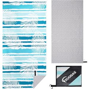 KUOGAS Telo Mare xxl 90×180, Telo Grande In Microfibra Ad Asciugatura Rapida, Telo Bagno Senza Sabbia, Coperta Mare Donna