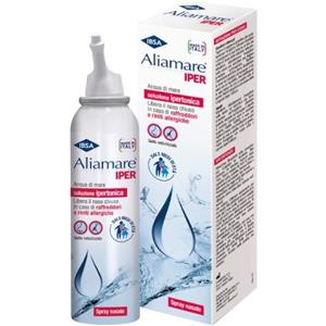 Aliamare Iper Spray Nasale 125ml - Soluzione Ipertonica con Acqua di Mare per Naso Chiuso