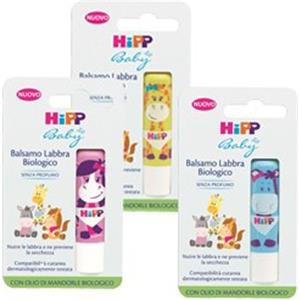 HIPP Balsamo Labbra Biologico 4,8 g - Nutre e Previene la Secchezza con Olio di Mandorle e Cera d'Api