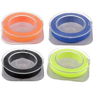 Generic 4 pezzi di filo di fissaggio in cotone per la guida della canna da pesca, guida per occhiello, linea di legatura con mulinello