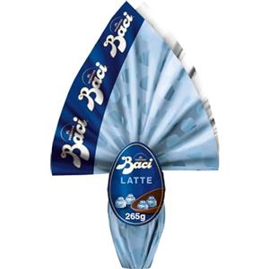 BACI PERUGINA Uovo di Pasqua 2025 Cioccolato al Latte con Sorpresa e 4 Cioccolatini 265g
