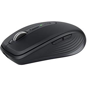 Logitech Mouse Mouse Compatto, Wireless, Scroller Magnetico Veloce, Su Ogni Superficie, Sensore 4000 Dpi, Pulsanti Custom, Usb-C, Bluetooth, Windows, Grafite, One Size