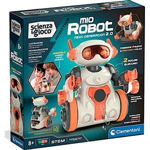 Clementoni Mio Robot 2.0 - Kit di Robotica Educativa per Bambini 8 Anni, Programmazione e Assemblaggio, Stimola Abilità Logiche