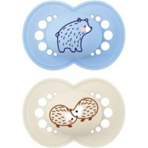 Bamed Baby Italia Mam Original 6 Succhietti in Silicone Matt - 2 Pezzi Ergonomici e Delicati