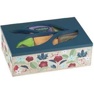 Neavita Cofanetto in Legno Azzurro con 30 Filtri di Tisane Assortite Bio