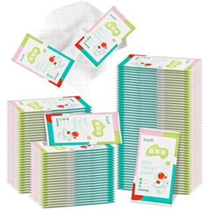 Znnhnn 50 pcs Carta Igienica Umidificata,Salviette Carta Igienica,Estratto di Camomilla,Salviettine Intime,Confezionate Singolarmente,Biodegradabile,Stile Astronauta