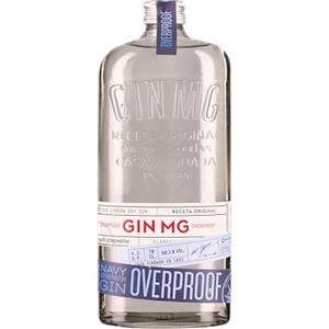 GIN MG MG Gin Overproof, 700 ml, London Dry, Ideale per un Gin Tonic Premium, Note Agrumate e di Erbe Aromatiche, con Accenni di Frutta Secca e Cacao, Idea Regalo, 60% Vol.