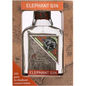 Elephant Gin, Orange Cocoa Gin, 500ml, per Gin Tonic Premium, Gin Confezione Regalo, con Astuccio, Note Vellutate, con Arance Fresche Spagnole Bio e Fave di Cacao Tostate, Gin Artigianale, 40% Vol.