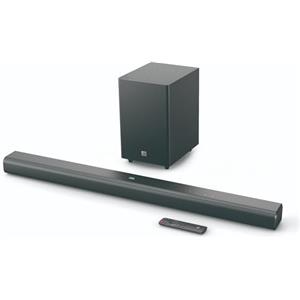 JBL Cinema SB 550, Soundbar 3.1 Canali con Subwoofer Wireless, Bluetooth per Streaming Wireless, Dolby Atmos Integrato, Connessione HDMI ARC e Ottica, Design Compatto, Telecomando, 250 Watt, Nero