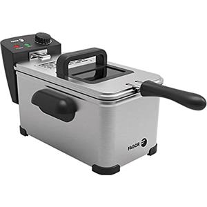Fagor Commercial FAGOR Friggitrice elettrica modello Pro da 2 litri e 2000 W. Realizzata in acciaio inox. Vaschetta rimovibile adatta per lavastoviglie.