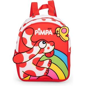 Franco Cosimo Panini PIMPA - Zainetto Ufficiale Pimpa, Mini Zaino in Morbido Neoprene con Ricami, Ideale per Scuola e Tempo Libero, Chiusura a Zip, Spallacci Imbottiti e Regolabili, Porta Borraccia, 22x28Hx11 cm