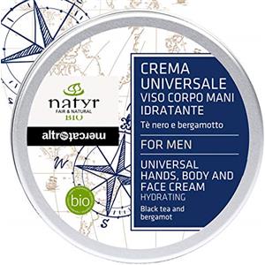 NATYR - Altromercato - Crema universale uomo - viso corpo mani - idratante - bio - 100 ml