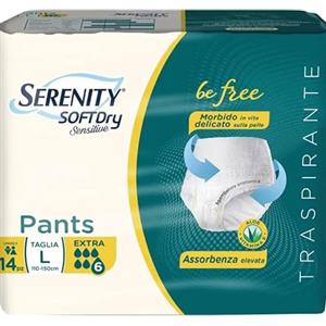 Serenity Pannolone a Mutandina Pull Up Extra Large 14 Pezzi - Assorbente Anatomico in Cellulosa e Polimeri