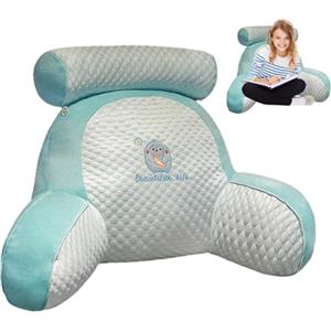 Onlynery Cuscino da Lettura per Letto Adulto - Cuscini da Letto per Stare seduti a Letto - Cuscini lombari con braccioli per Leggere, Rilassarsi e Guardare la TV