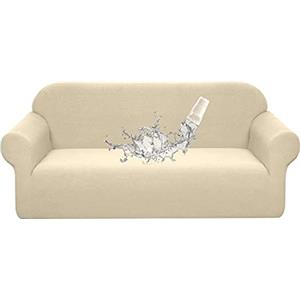 Granbest Copridivano di alta qualità, idrorepellente, alto contenuto di tessuto elasticizzato, copridivano, tessuto super morbido Loveseat beige