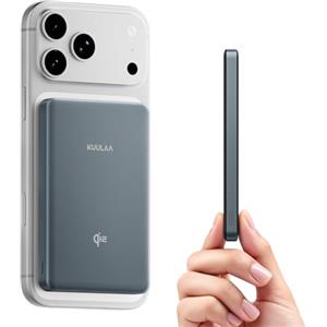 Kuulaa Qi2 Power Bank Mag-Safe 10000mAh, USB-C 20W Ultra Slim Caricatore Portatile Wireless Magnetico, Magnetico Powerbank Battery Pack Ricarica Rapida per iPhone 16/15/14/13/12/Mini/Pro/Pro Max